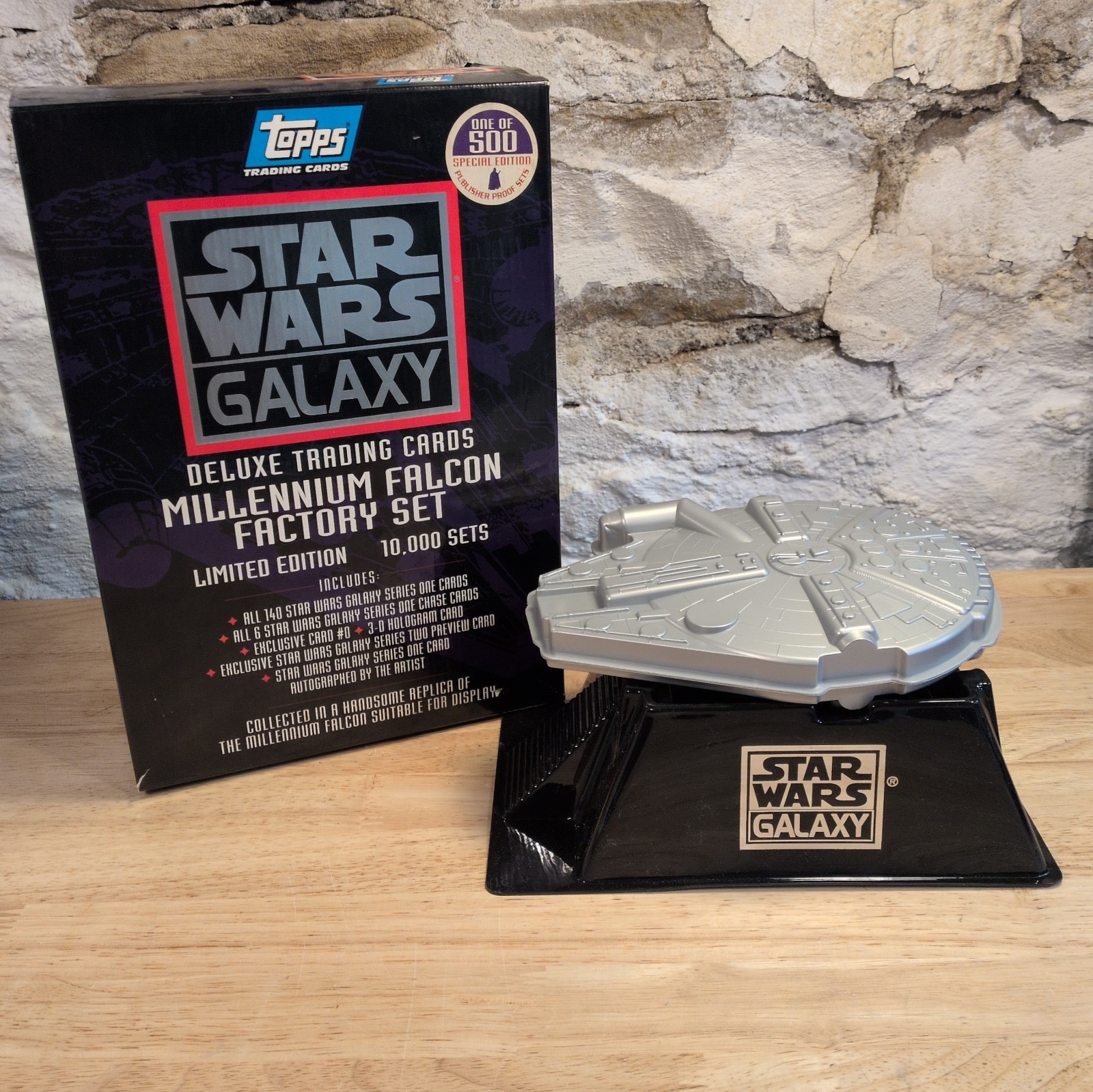 1993 Topps Star Wars Galaxy Millennium Falcon Lomited Edition: Box & Falcon ONLY 1993 Topps Star Wars Galaxy Millennium Falcon Lomited Edition: Box & Falcon ONLY