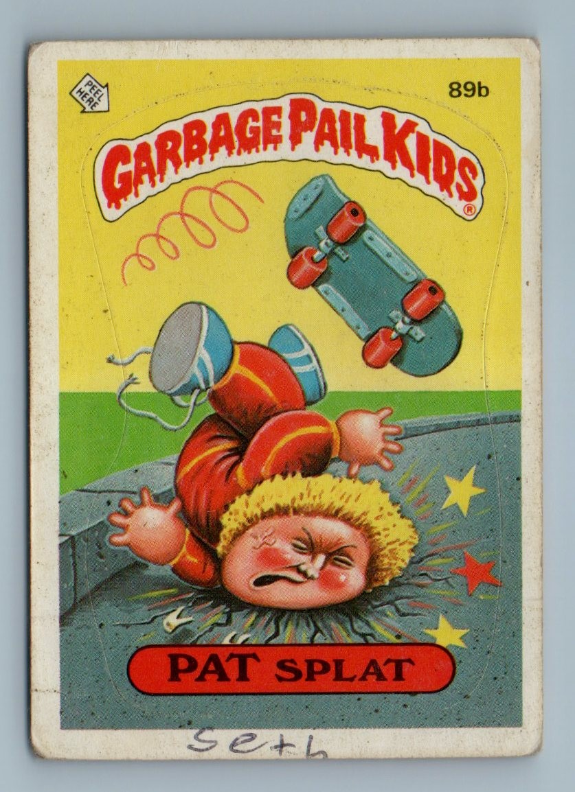 1985 PAT SPLAT #89b Garbage Pail Kids Series 2 GPK