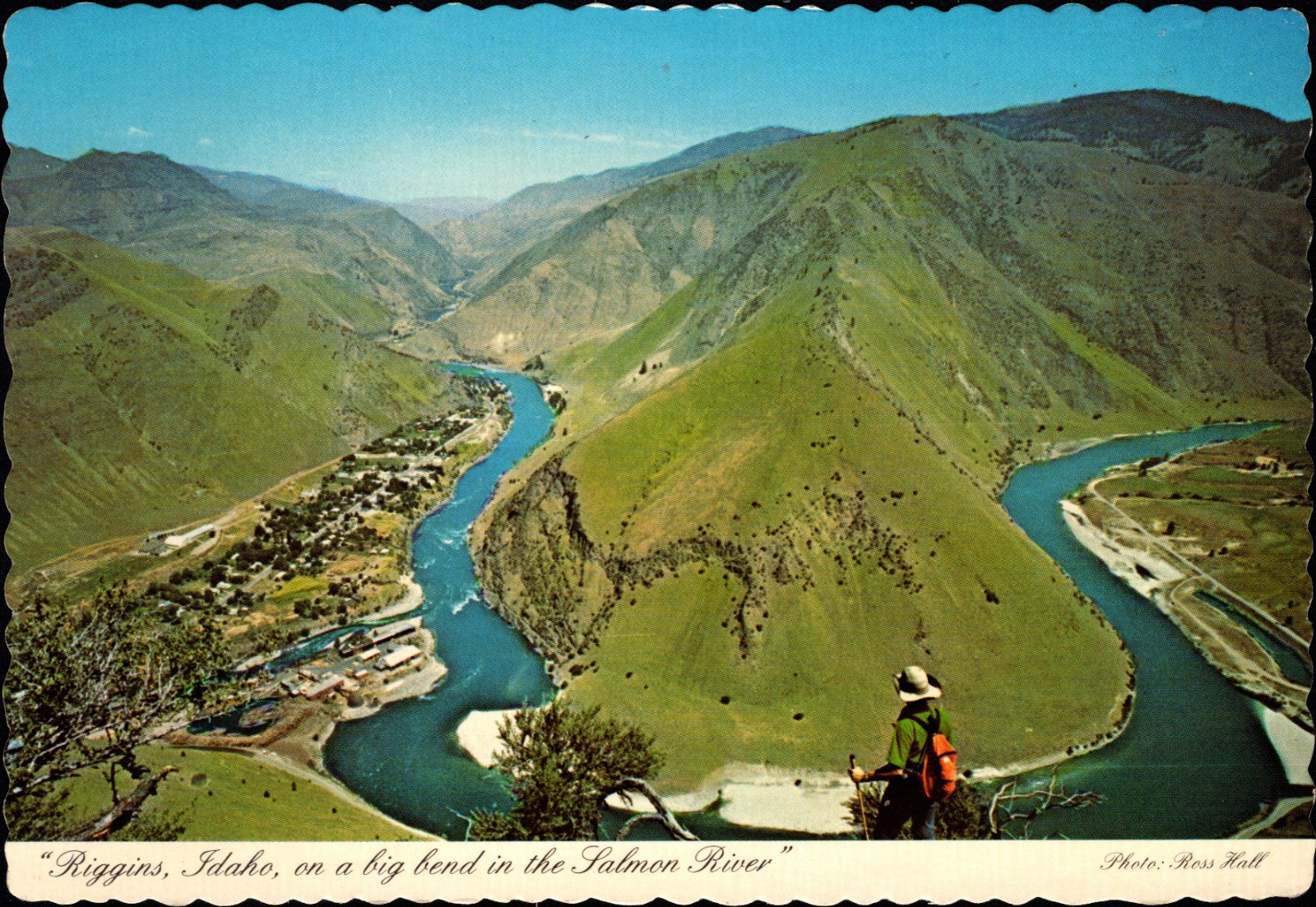 Riggins ID-On Big Bend in the Salmon River-Look North to Whitebird ContinentalPC