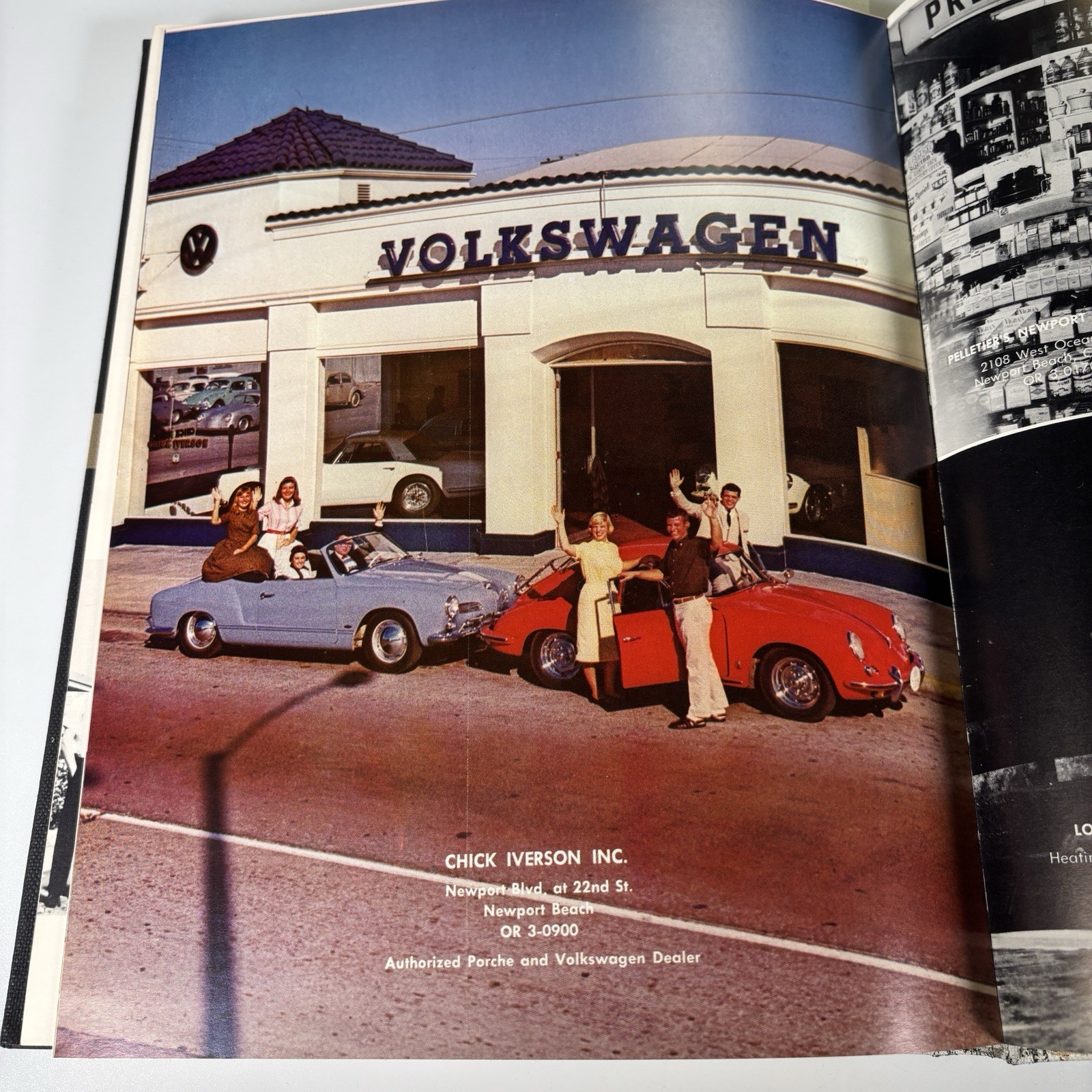 Chick Iverson Porsche Volkswagen Orange Coast College 1961 Yearbook Costa Mesa