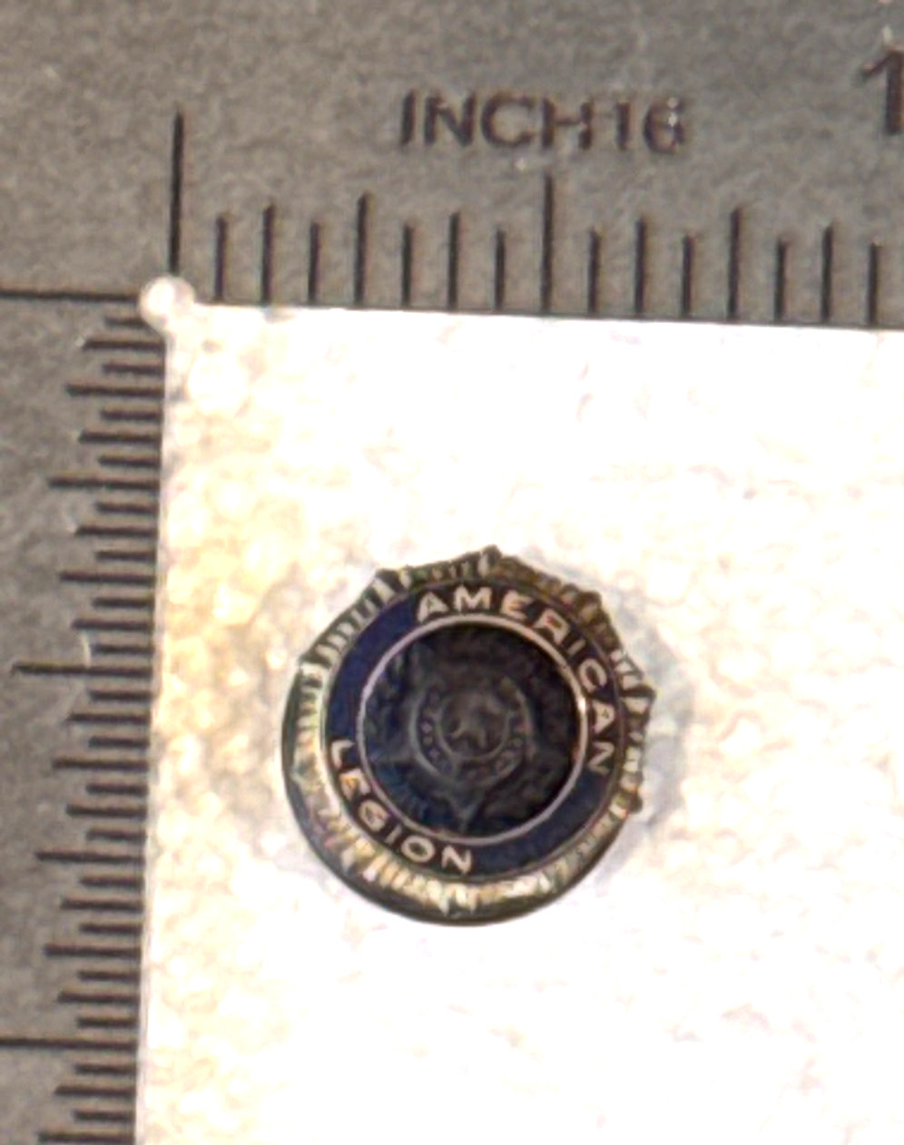 Vintage American Legion Miniature Blue Enamel Screw-Back Membership Pin