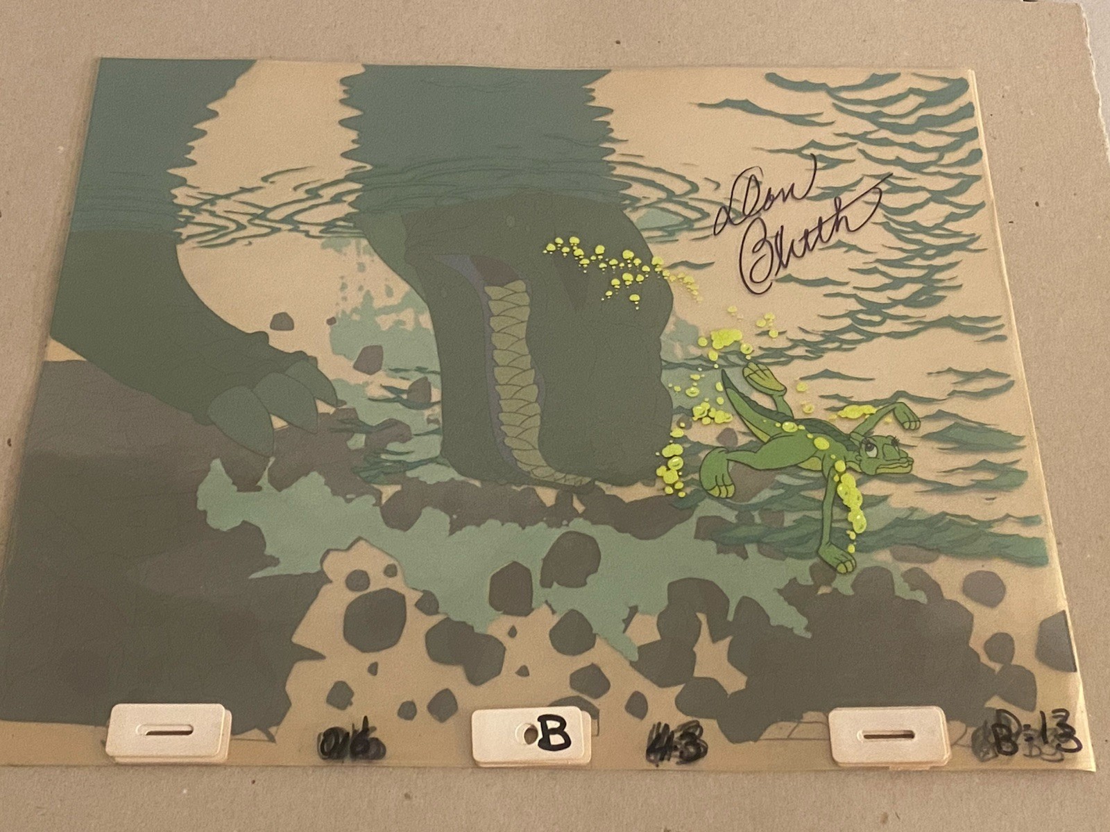 Land Before Time Original Movie Cel Unused Movie Cell Signed By Don Bluth Land Before Time Original Movie Cel Unused Movie Cell Signed By Don Bluth