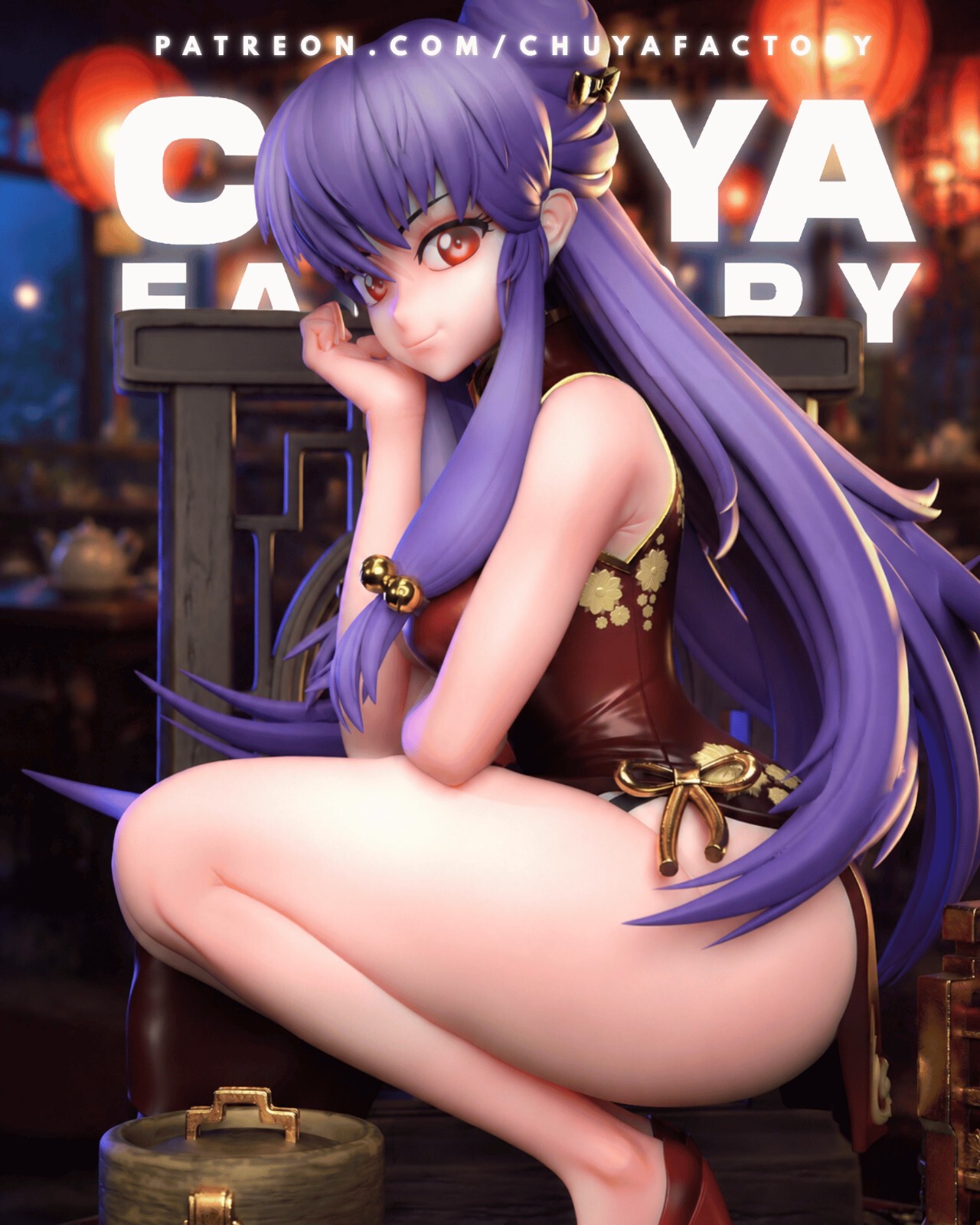 1:8 Shampoo Ranma 1/2 Fan Art UNPAINTED Resin Garage Kit Diorama