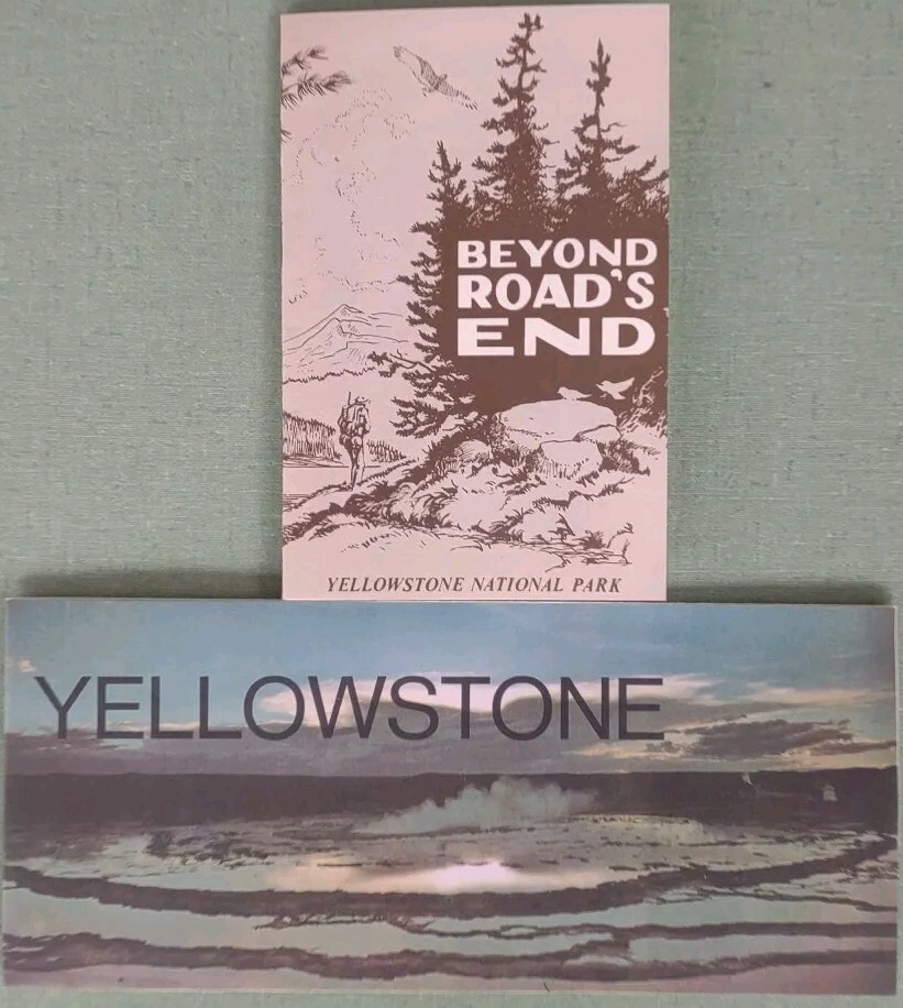 Yellowstone National Park Vintage Brochure and Map 1975-76