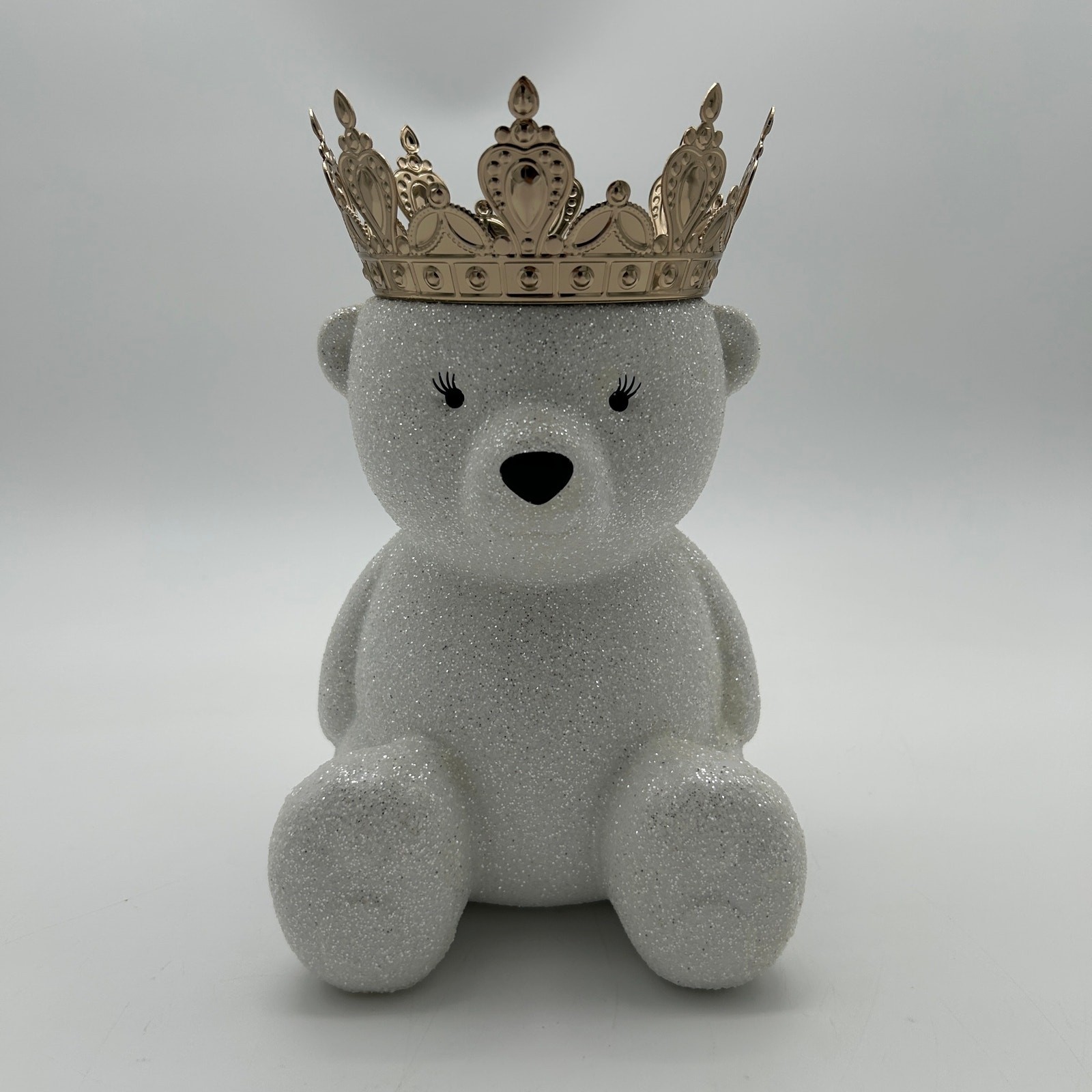 Bath & Body Works Royal Polar Bear Ceramic 3 Wick Candle Holder Pedestal