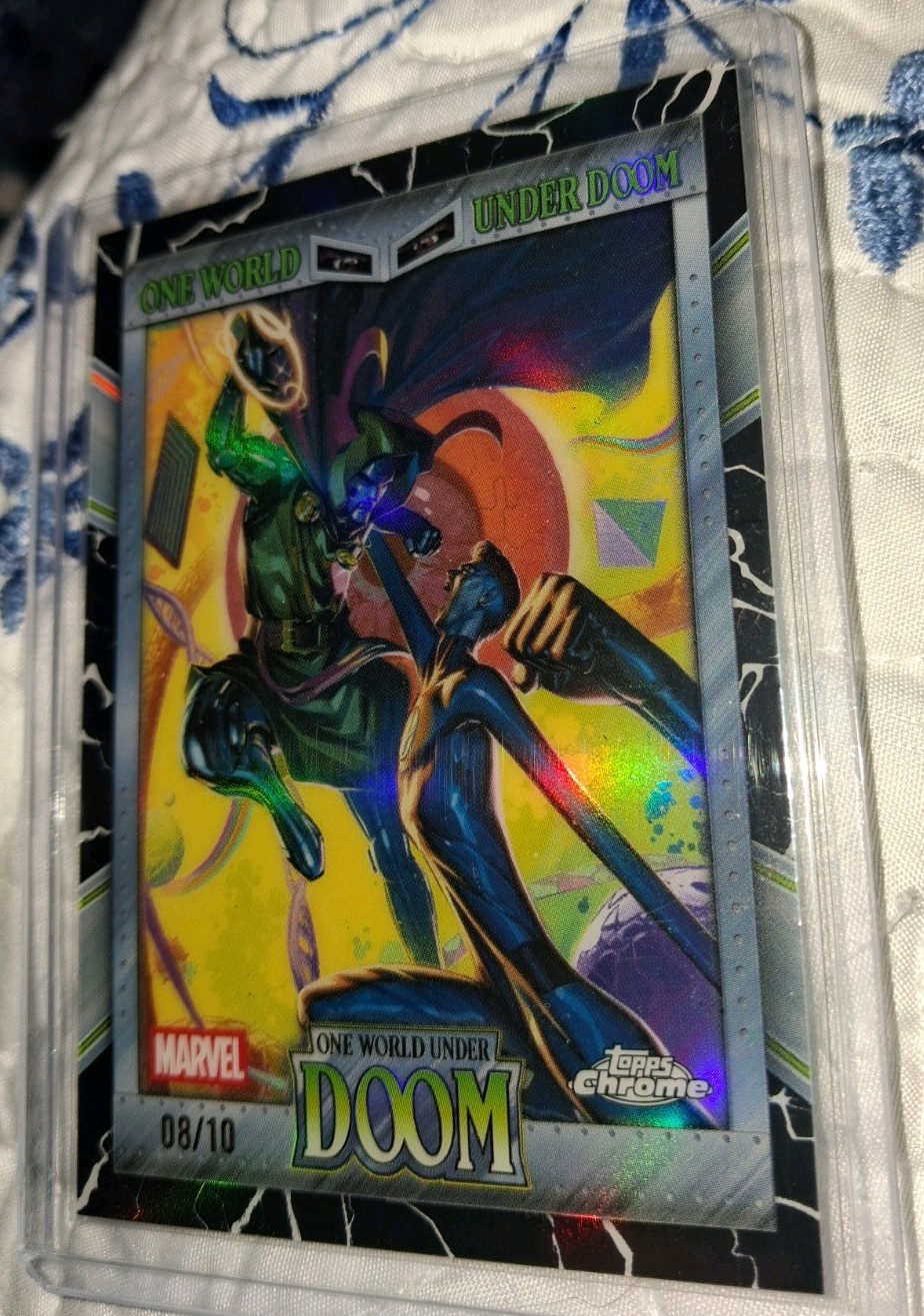 2026 Topps Chrome Marvel One World Under Doom #OW-19  8/10