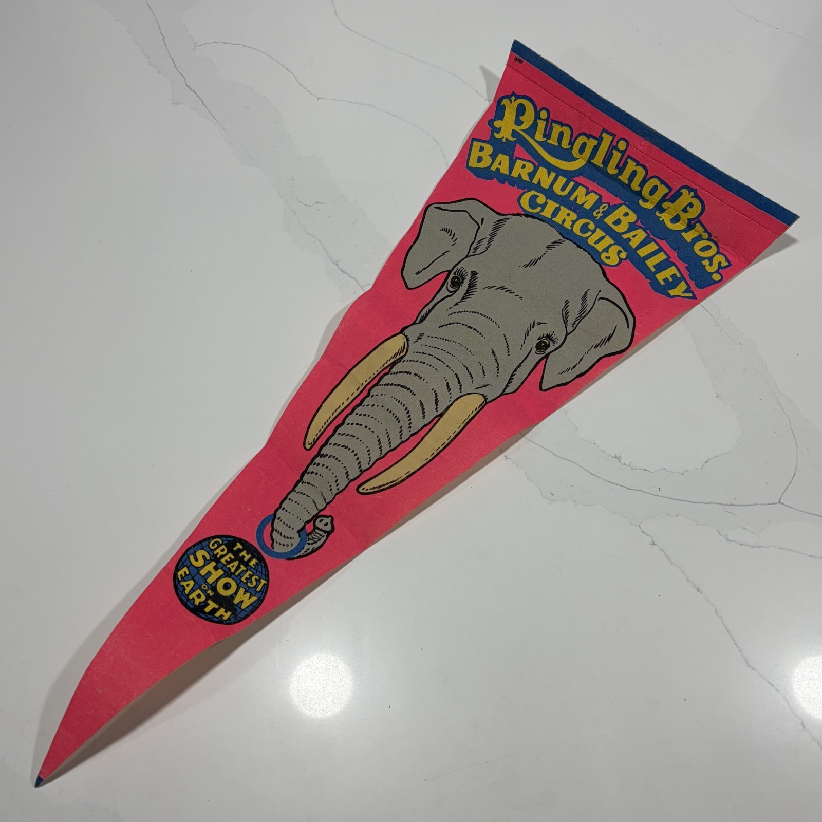Ringling Bros. Barnum & Bailey Circus Elephant Pennant 30 Ringling Bros. Barnum & Bailey Circus Elephant Pennant 30