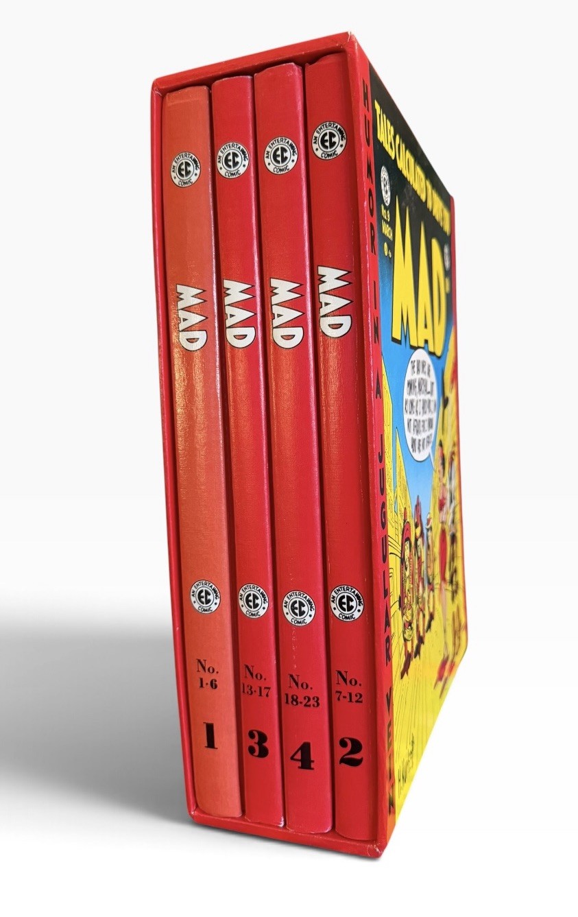 MAD Vol 1-4 Slipcase Hardcover EC 1986 Russ Cochran Color Edition