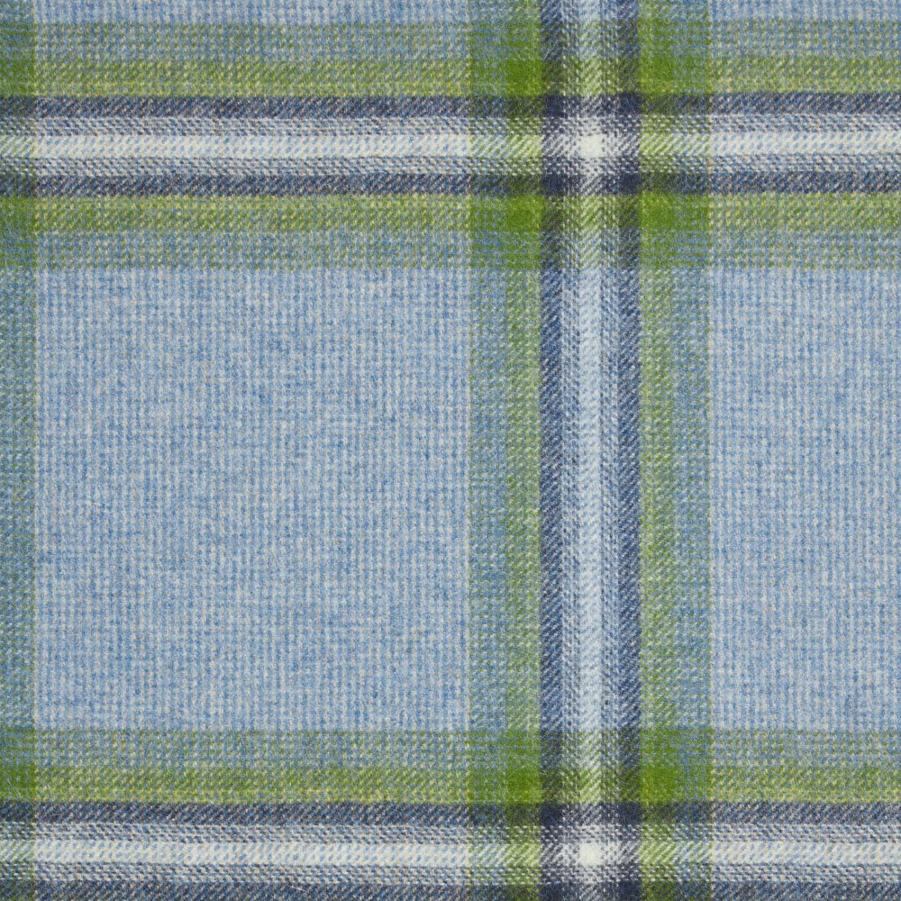 Abraham Moon Wool Plaid Uphol Fabric- New Orleans / Blue Green 2.90 yd U1956/X07 Abraham Moon Wool Plaid Uphol Fabric- New Orleans / Blue Green 2.90 yd U1956/X07