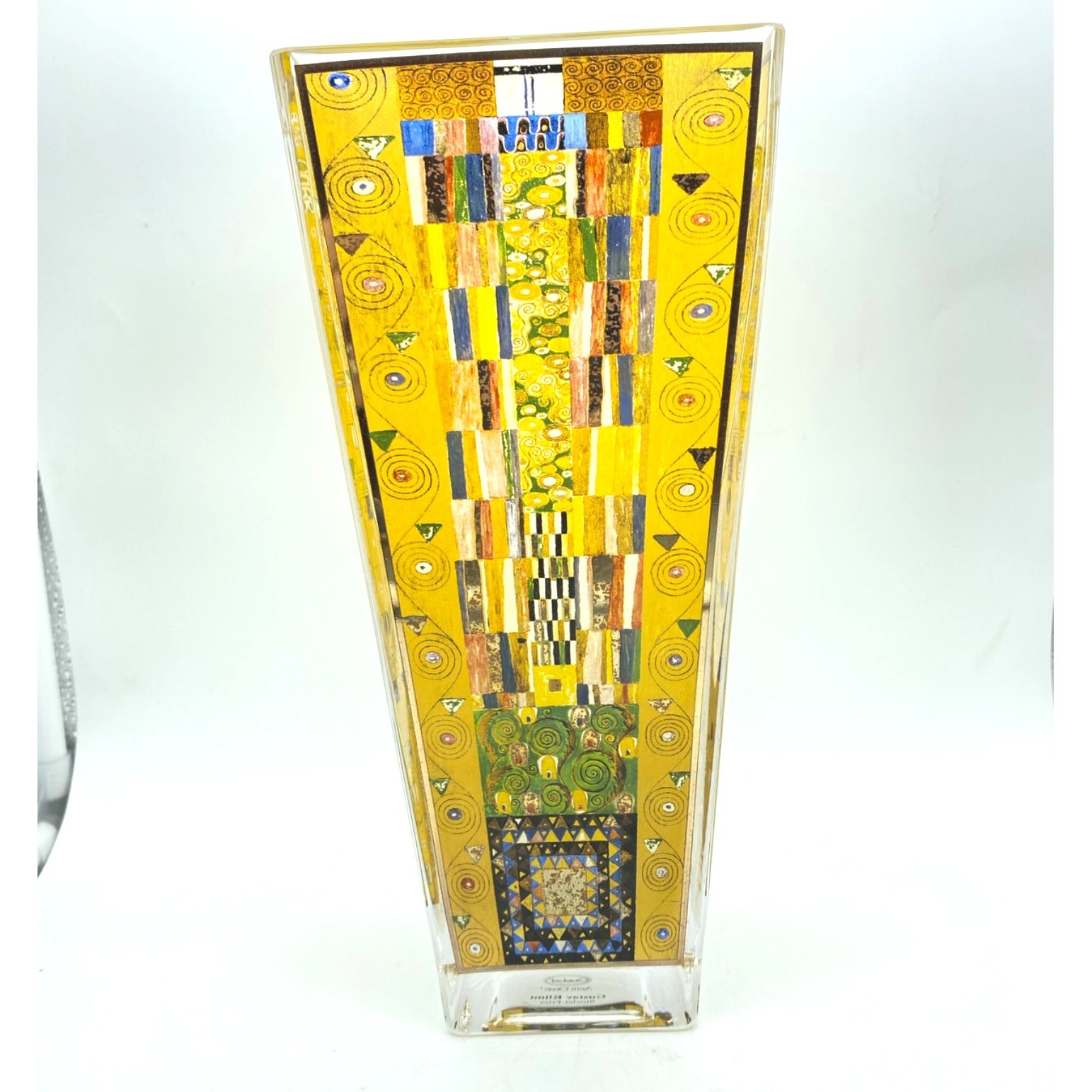 GOEBEL Artis Orbis Gustav KLIMT Stoclet Fries Vase Multi Color and Gold