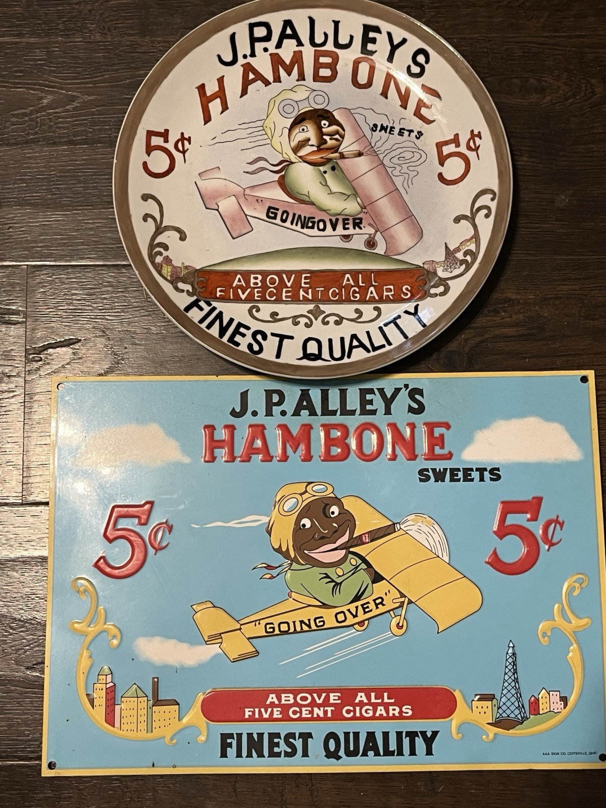 Vintage J.P. Alley's Hambone Sweets Cigar Advertising Lot