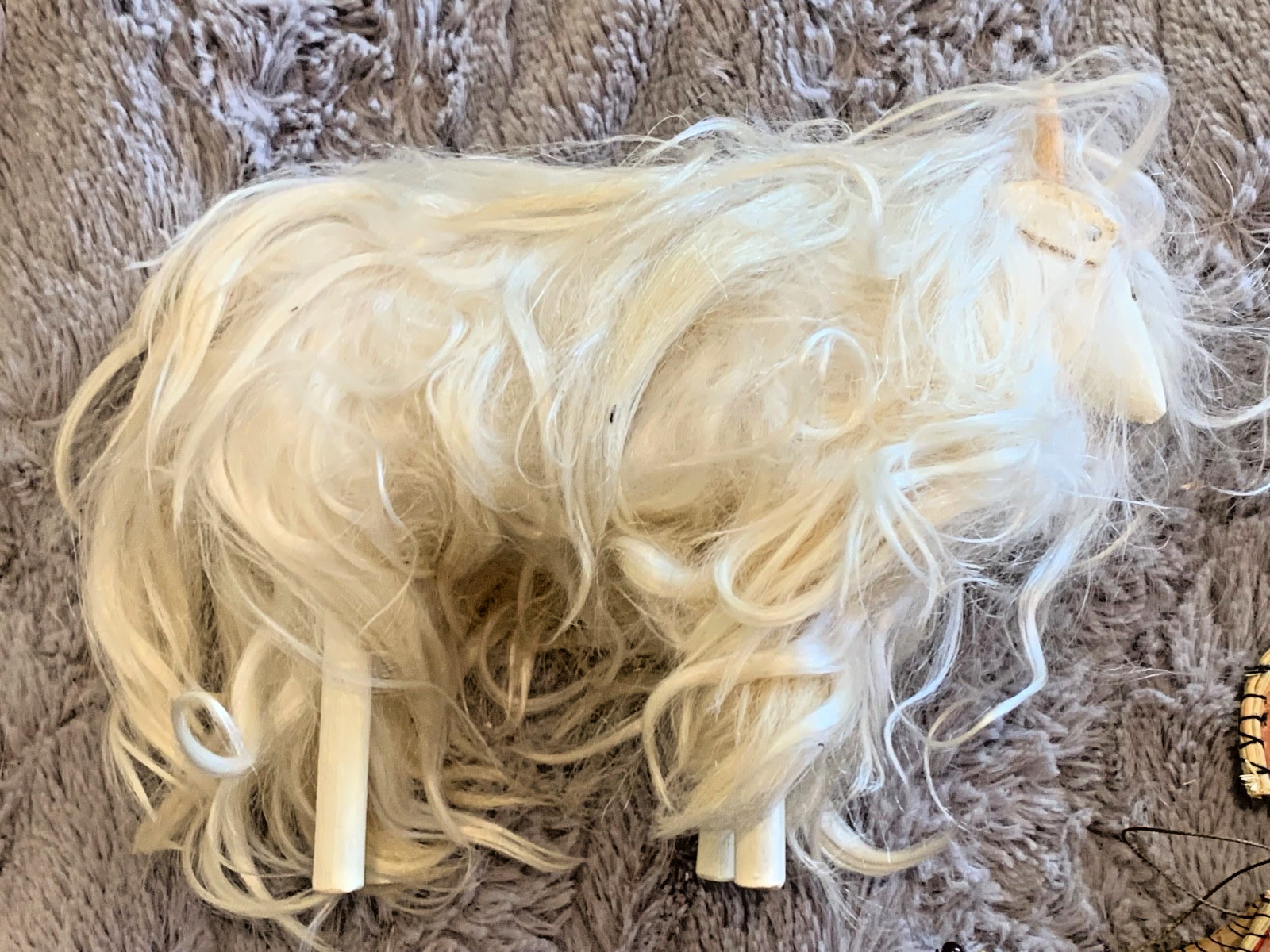 Native American made White Yak 6.5 by 4.5 inches