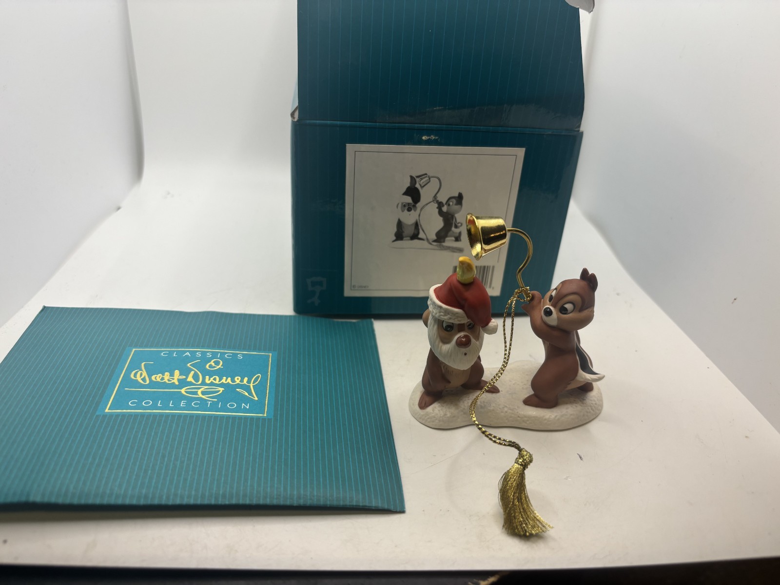 Walt Disney WDCC Chip & Dale Christmas Ceramic Ornament