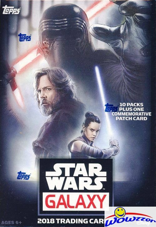 2018 Topps Star Wars Galaxy EXCLUSIVE Sealed Blaster Box- PATCH RELIC