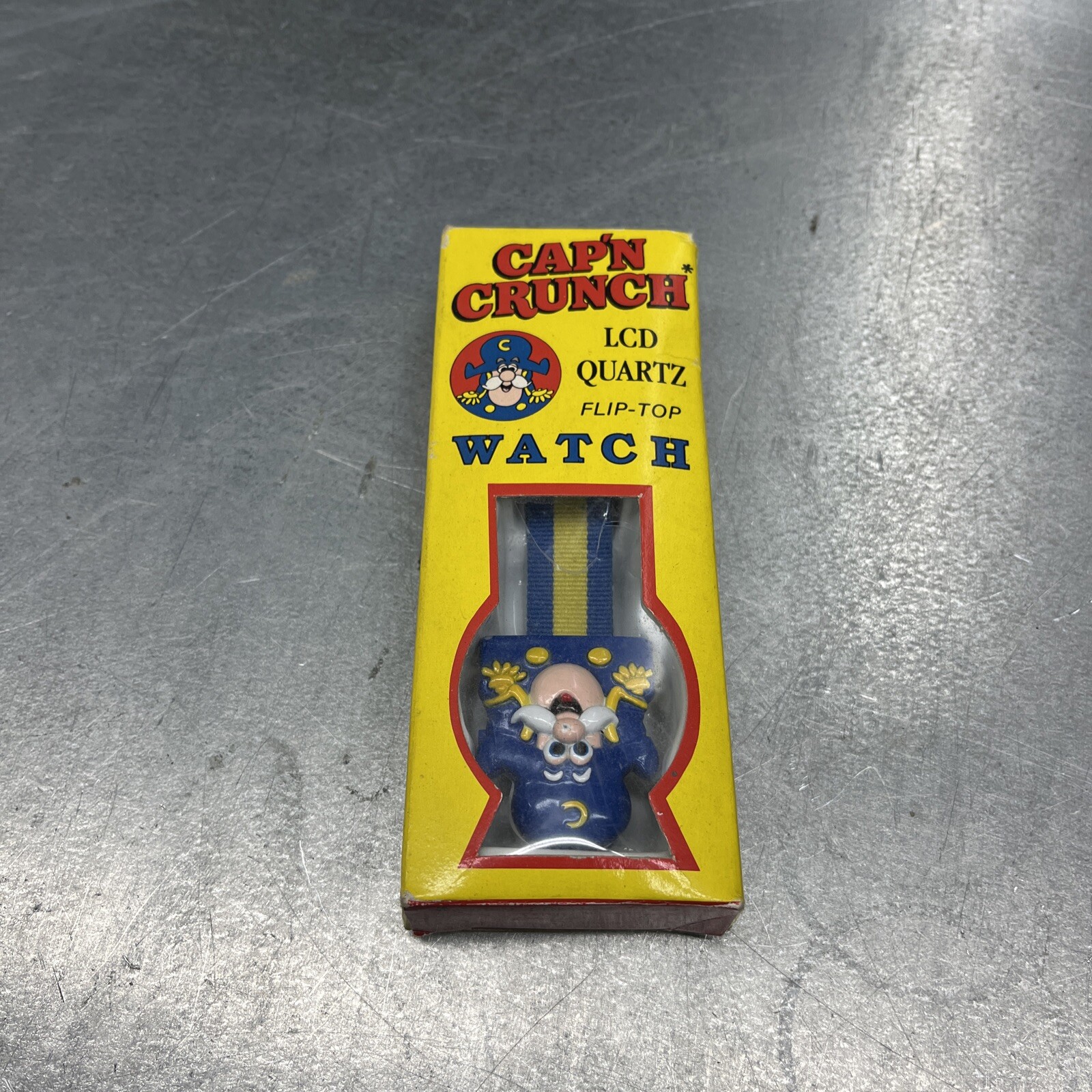 Vintage Cap’n Crunch LCD Quartz Flip-Top Watch