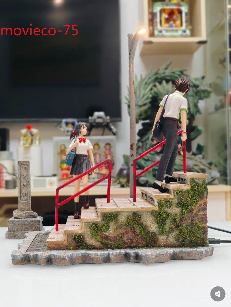 Your Name Mitsuha Miyamizu Diorama & Taki Tachibana Figure Anime Collectible Toy