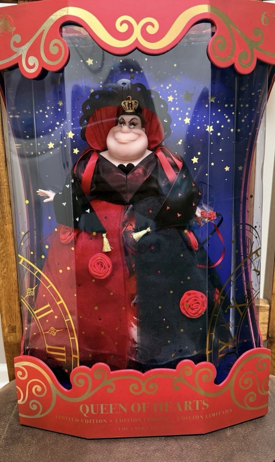 Disney Queen of Hearts Midnight Masquerade Limited Edition Designer Doll NIB