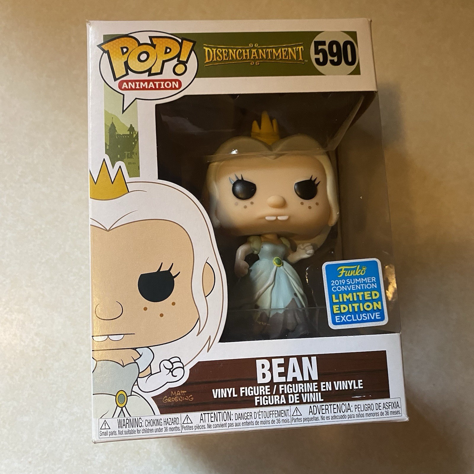 Funko Pop Animation: Disenchantment Bean #590 Summer Convention 2019 Figure