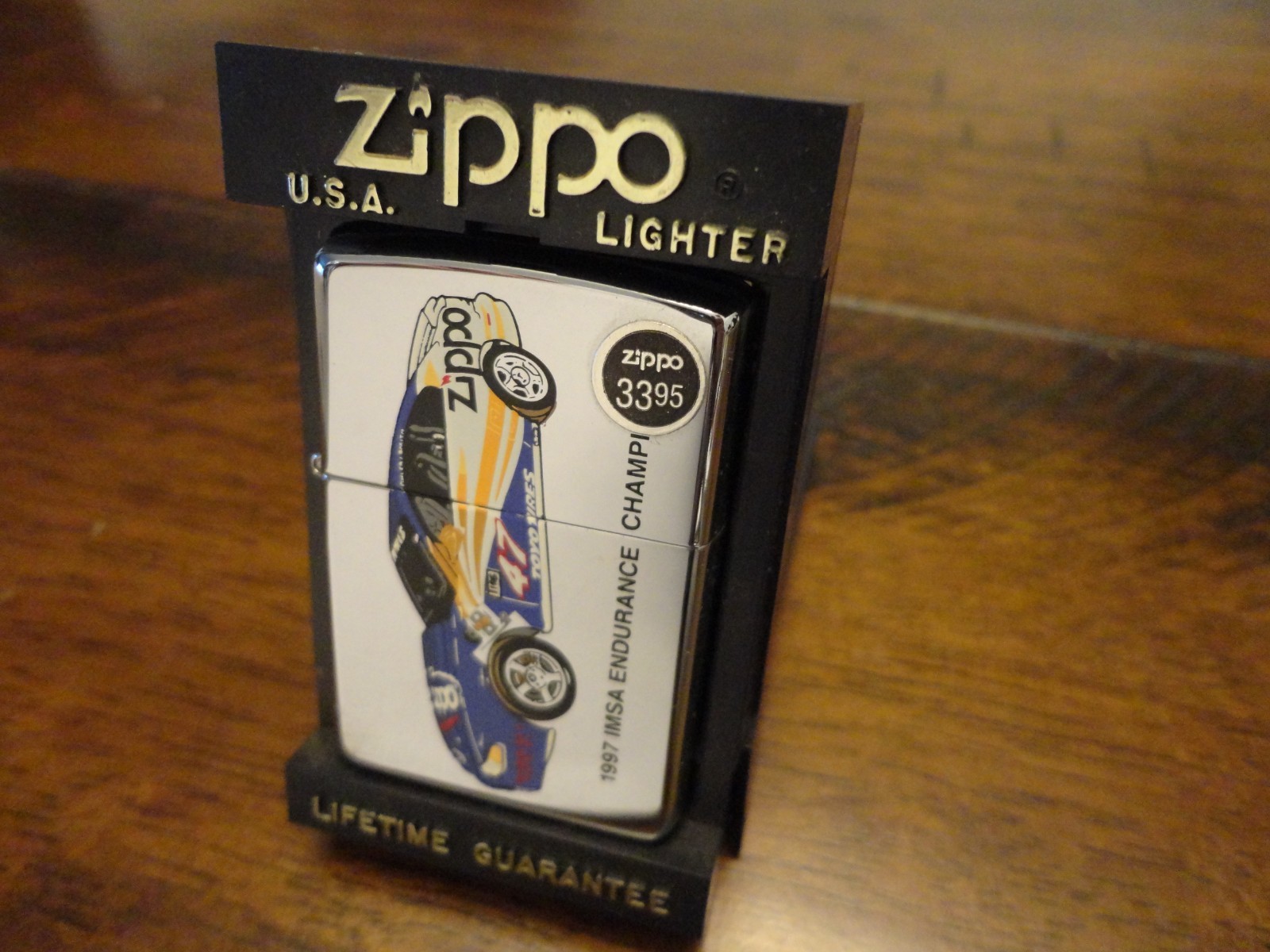 ZIPPO CAR #47 MUSTANG IMSA ENDURANCE CHAMPION ZIPPO LIGHTER MINT IN BOX 1997 ZIPPO CAR #47 MUSTANG IMSA ENDURANCE CHAMPION ZIPPO LIGHTER MINT IN BOX 1997