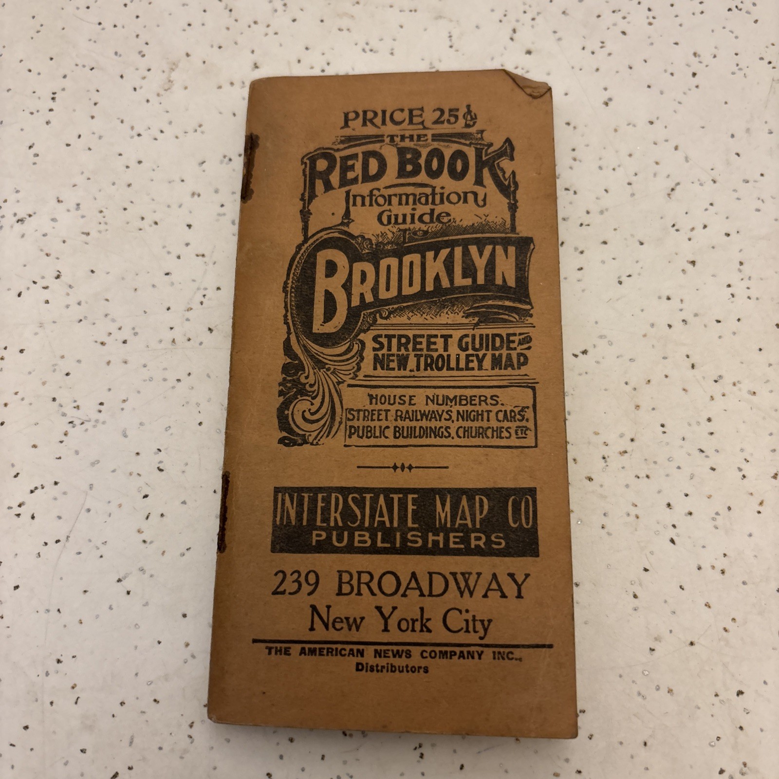 Antique 1927 The Red Book Brooklyn NY Street & Trolly Information Guide NYC Antique 1927 The Red Book Brooklyn NY Street & Trolly Information Guide NYC