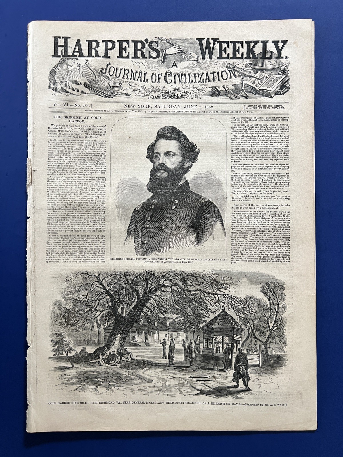 Civil War Harper\'s Weekly 6-7-1862 Army of the Potomac WINSLOW HOMER Corinth, MS
