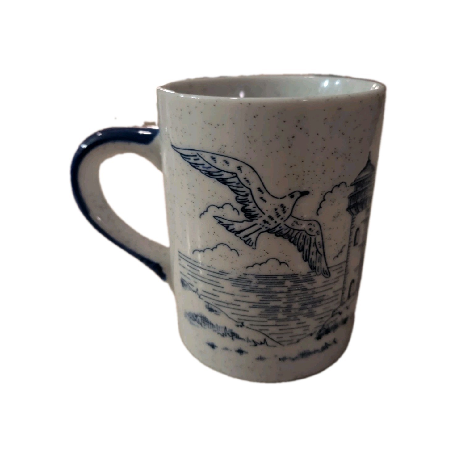 Nautical blue and white Cape Cod mug 