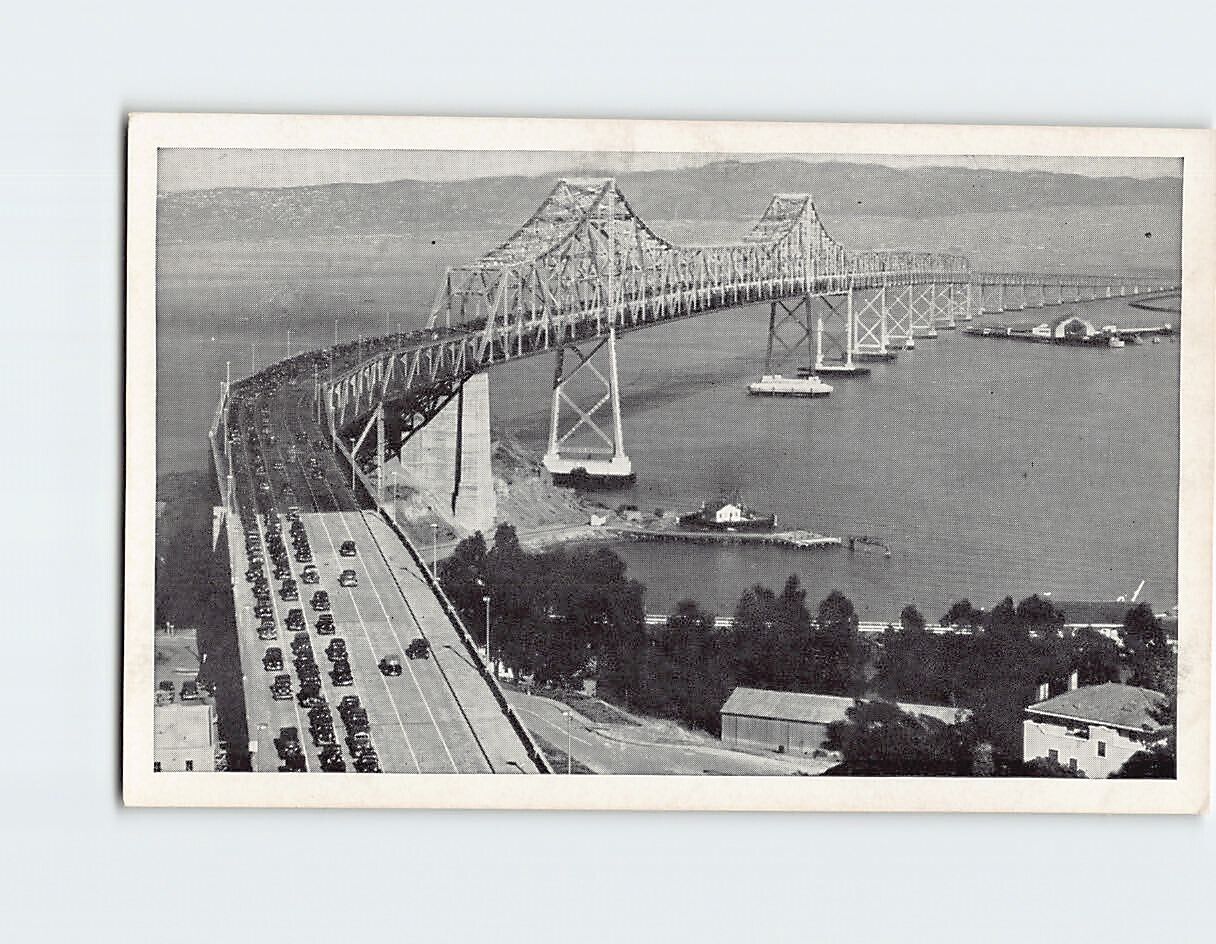 Postcard San Francisco-Oakland Bay Bridge Cantilever & East Bay Span California