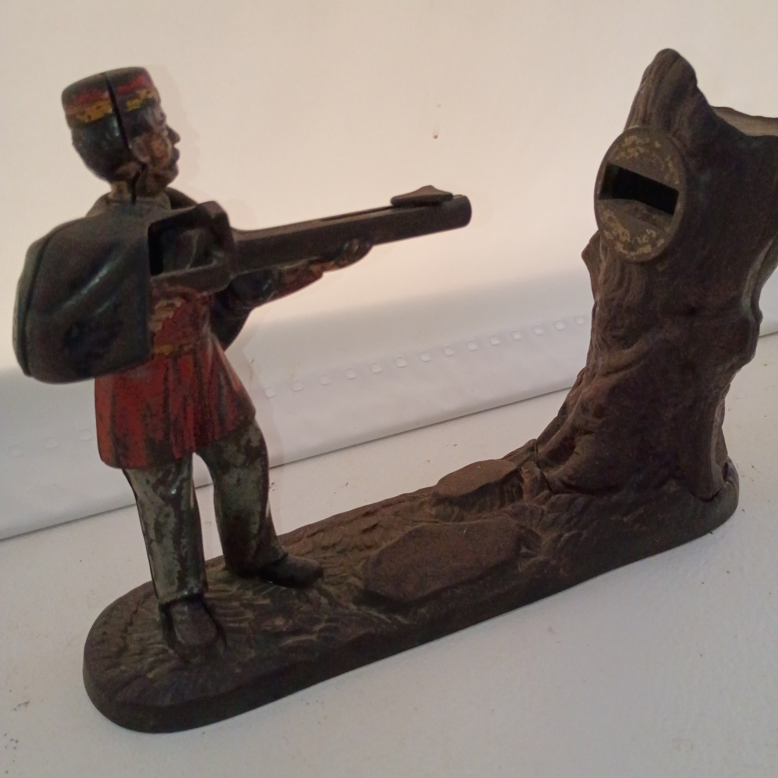 Vintage Original Antique Creedmoor Mechanical Bank J. & E. Stevens Vintage Original Antique Creedmoor Mechanical Bank J. & E. Stevens