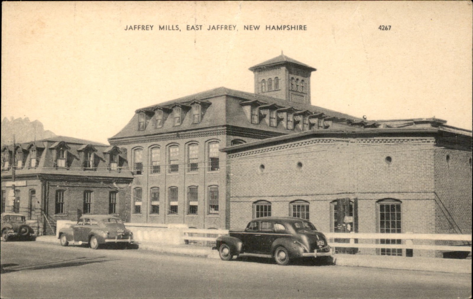 East Jaffrey NH Mills American Art Postcard Co. c1930s-40s Vintage Postcard East Jaffrey NH Mills American Art Postcard Co. c1930s-40s Vintage Postcard