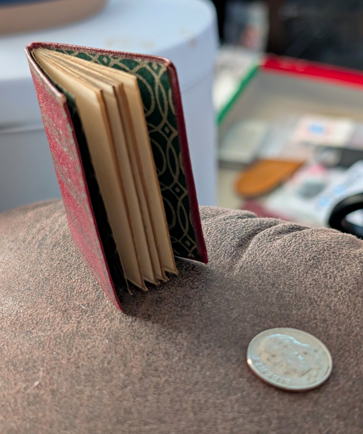The American National Bank Denver, CO Miniature Leather and Paper Blank Book