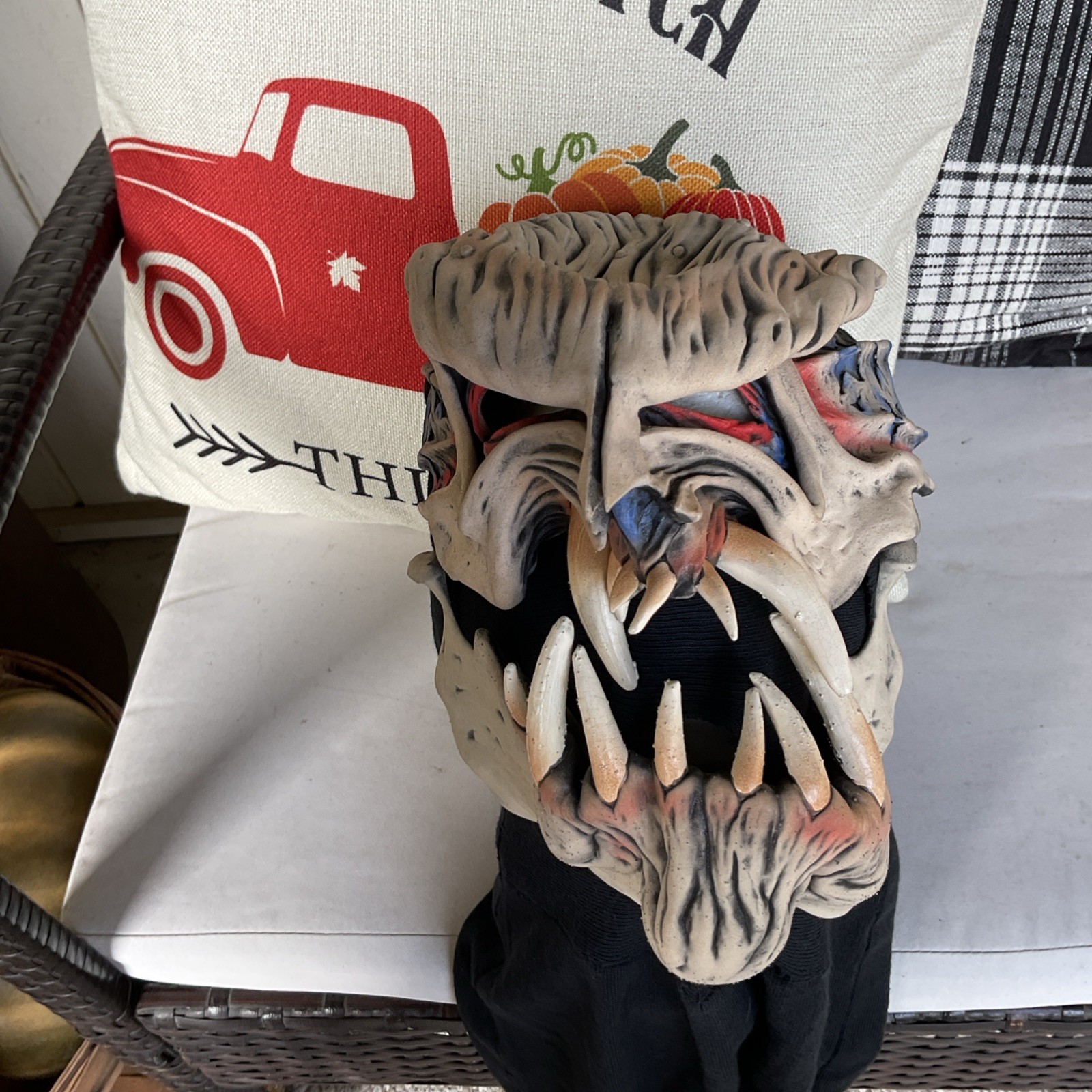 Vintage B.Y. Halloween Mask | 1996 Grave Mistake Demon | Be Something Studios
