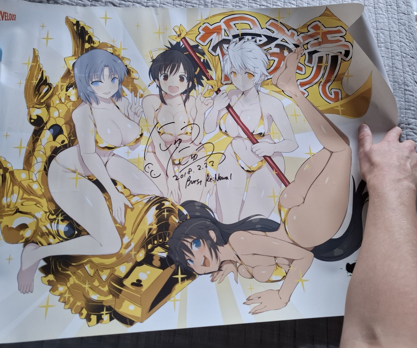 Senran Kagura Burst Renewal Limited Edition Signed Poster Senran Kagura Burst Renewal Limited Edition Signed Poster