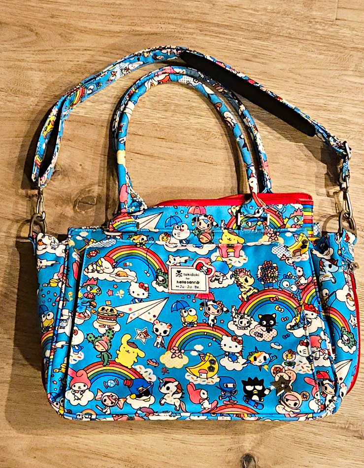 Ju-Ju-Be tokidoki Sanrio Hello Kitty Rainbow Dream Diaper/Tote Bag