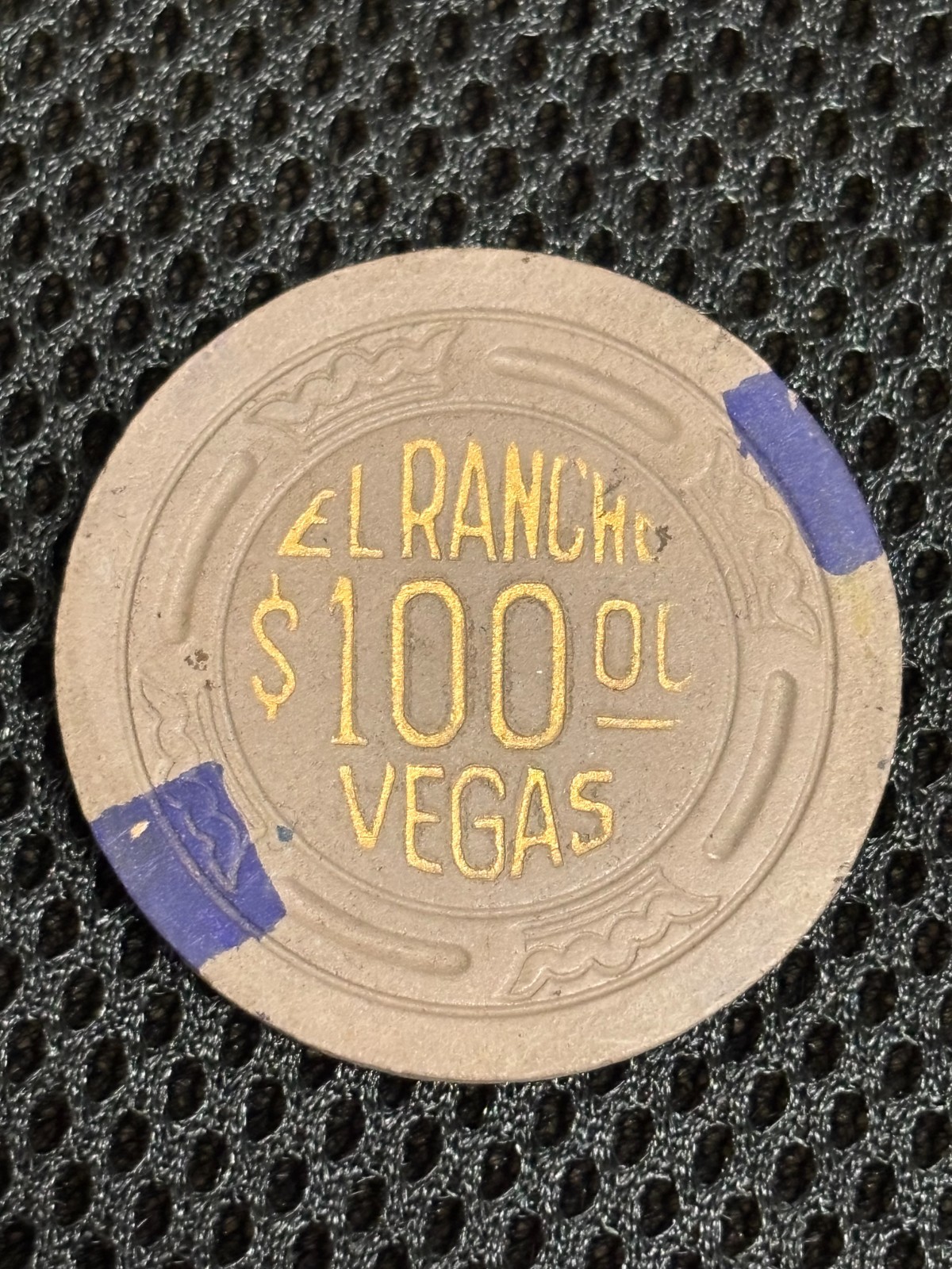 Vintage Las Vegas Casino Chip El Rancho $100