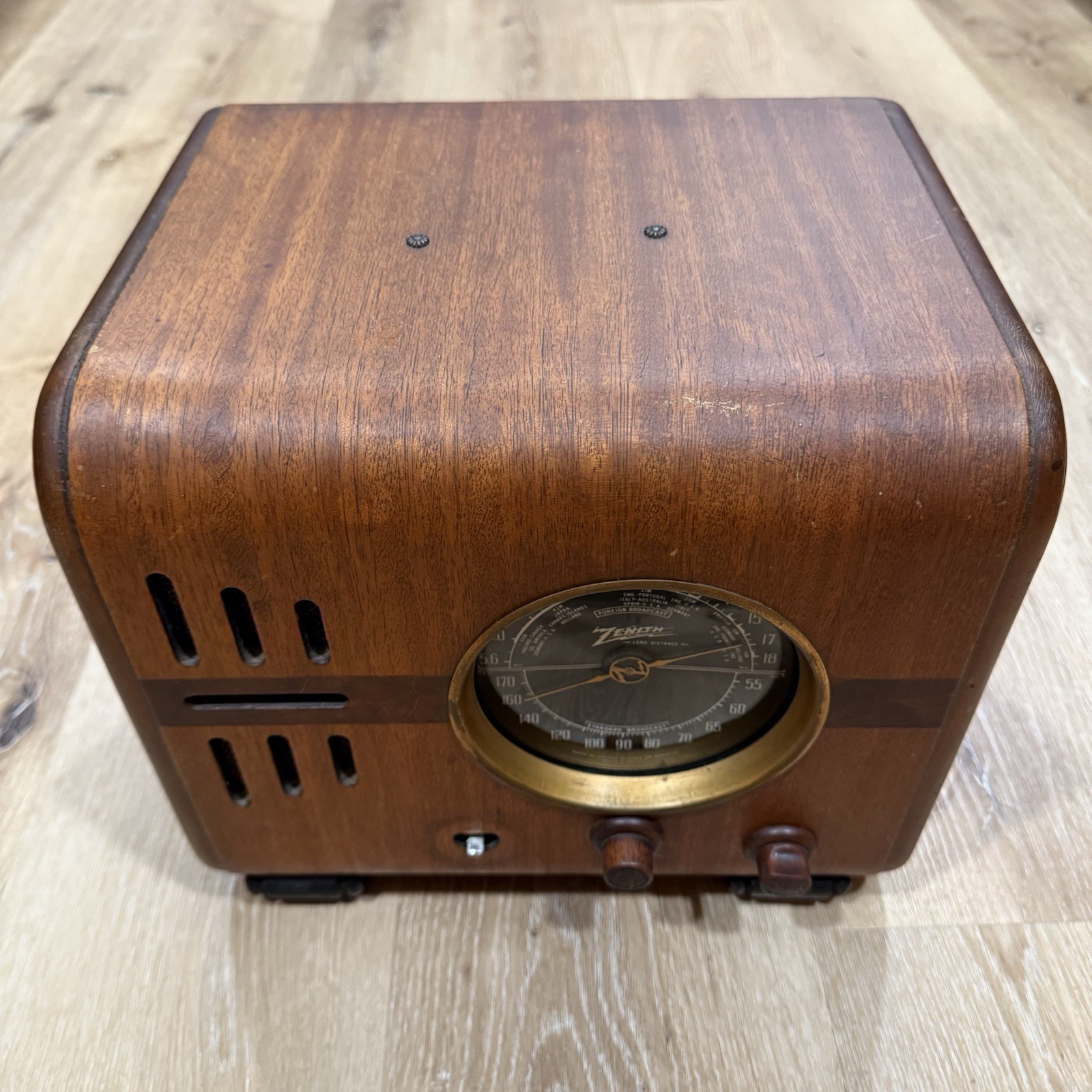 1938 Zenith Cube Model Tube Radio, 5-S-218, Shortwave, Working READ 1938 Zenith Cube Model Tube Radio, 5-S-218, Shortwave, Working READ