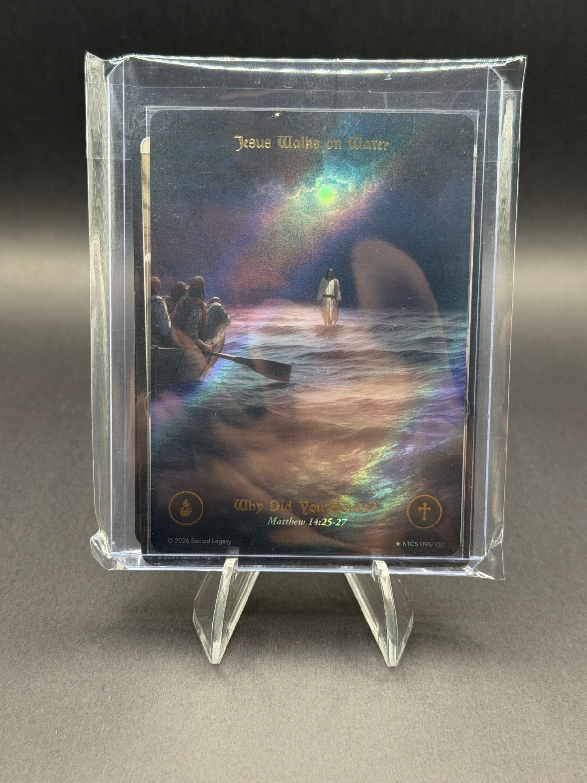 2026 Sacred Legacy Jesus Walks on Water 95/100 Full art + 10 C/U 2026 Sacred Legacy Jesus Walks on Water 95/100 Full art + 10 C/U