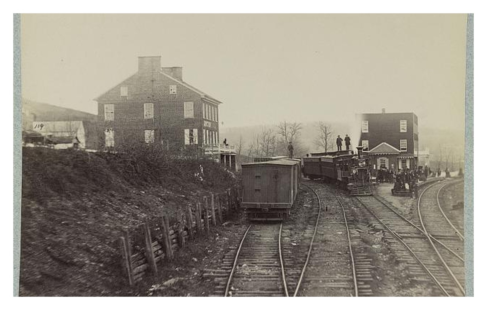 Hanover Junction Pennsylvania Railroad Station Standard Postcard
