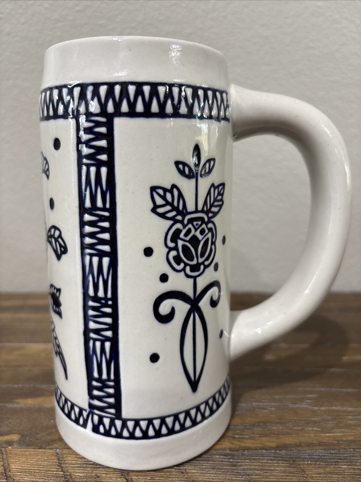 Anheuser Busch CS11 Blue Delft Beer Stein 1977 Ceramarte Mug AB 