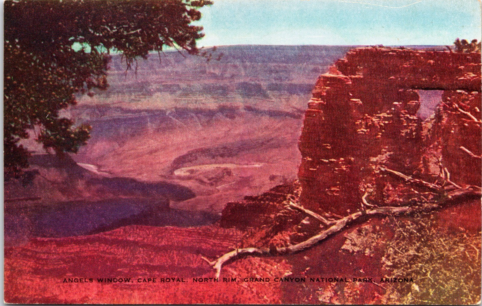 c1963 Cape Royal North Rim Grand Canyon National Park Arizona AZ Postcard