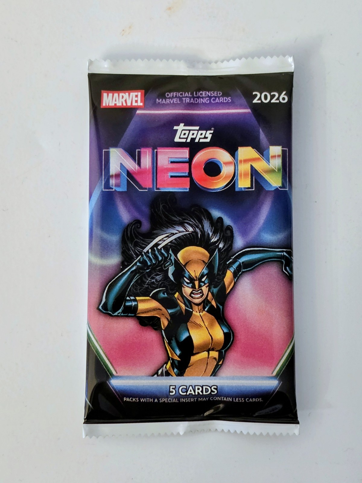 2026 Topps Marvel Neon MEGA BOX Sealed Pack - 1x