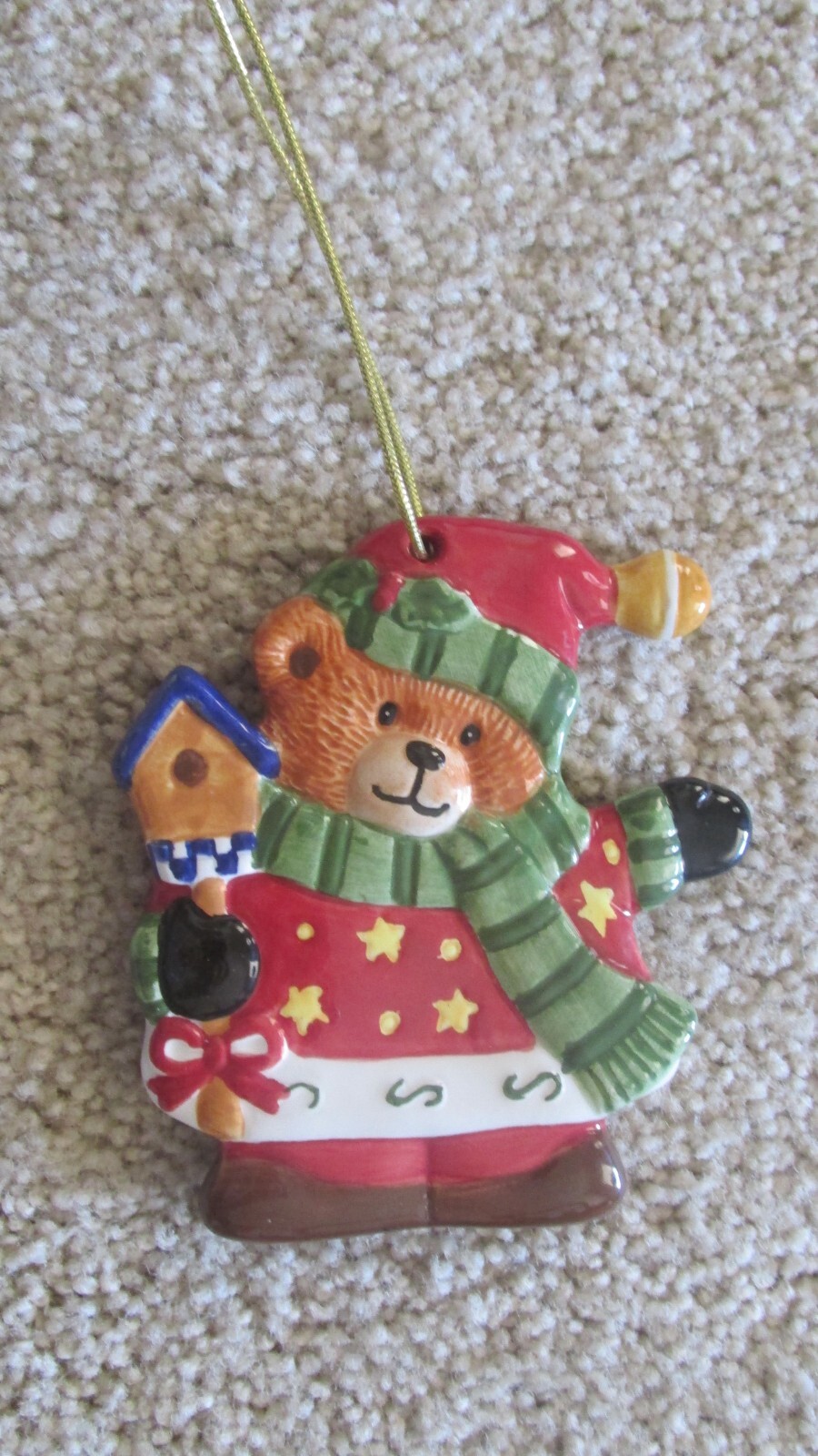 Delton Vintage Fine Products Christmas Bear Tree Ornament