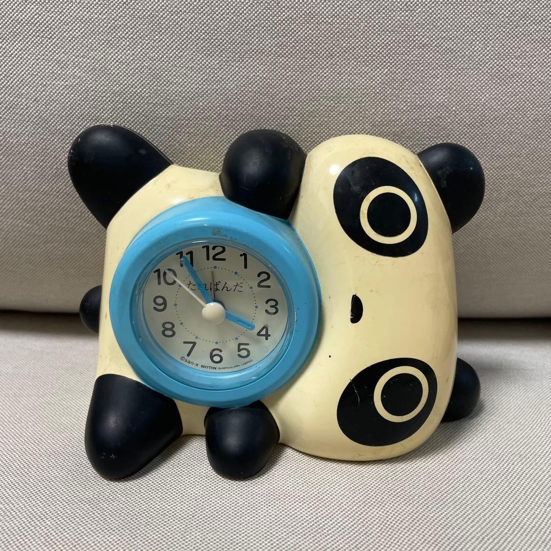 San-X Tarepanda Desk Alarm Clock Analog Figure Character Table Top Toy Decor