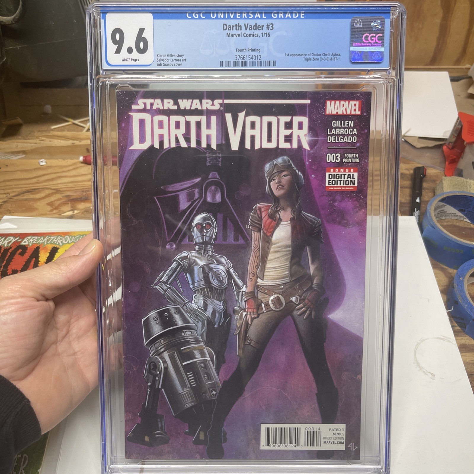 Star Wars: Darth Vader #3 - 1st Doctor Aphra - 4th Print Variant cgc 9.6 Star Wars: Darth Vader #3 - 1st Doctor Aphra - 4th Print Variant cgc 9.6