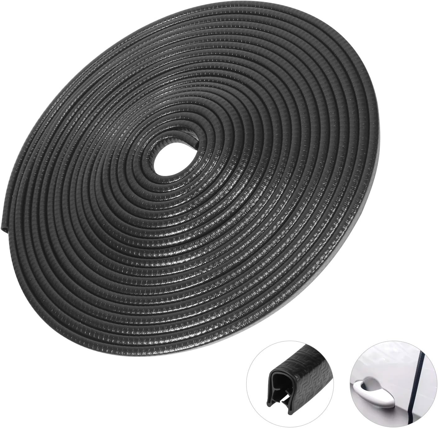 16.4Ft Protectores De Borde Puerta U Shaped Para Coches Autos SUV