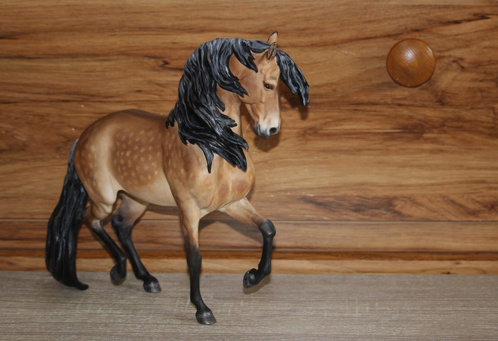 OOAK CM Breyer Traditional Amazigh Anamar Stallion Custom Dapple Buckskin Horse OOAK CM Breyer Traditional Amazigh Anamar Stallion Custom Dapple Buckskin Horse