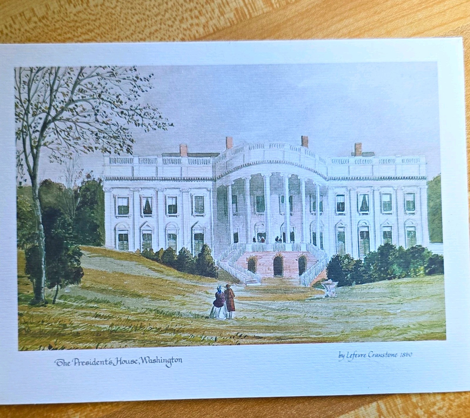 Vintage 1979 Jimmy Carter White House Christmas Card Lefevre Cranstone w/ Insert