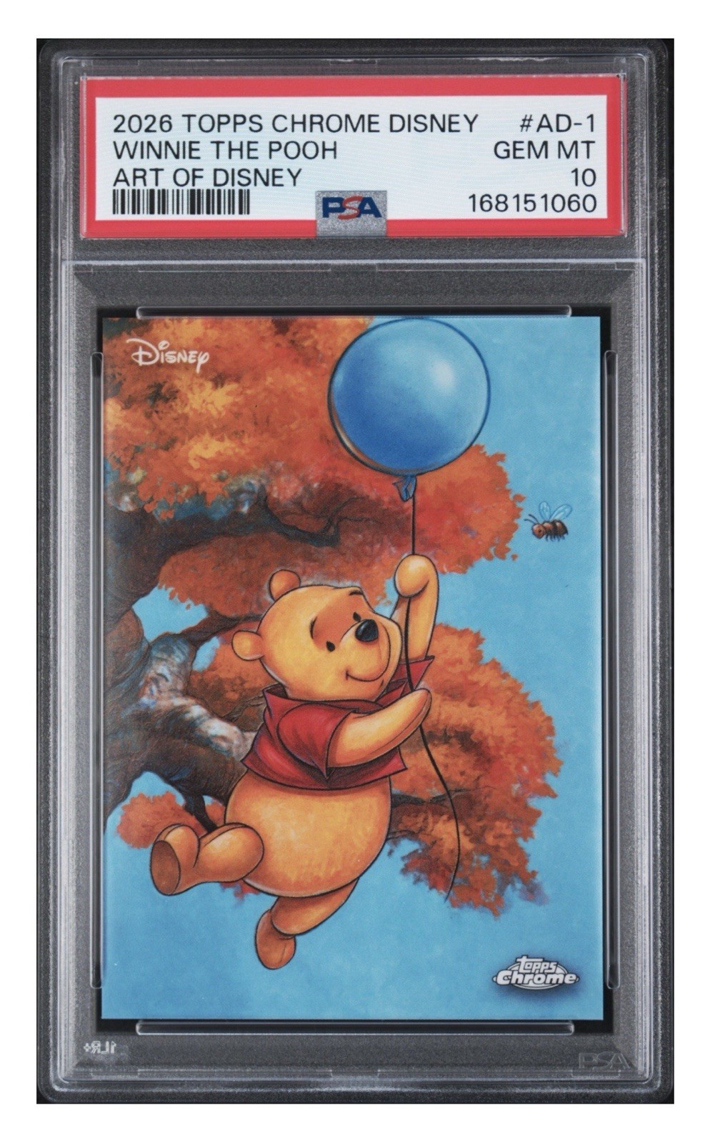 2026 TOPPS CHROME DISNEY ART OF DISNEY #AD-1 WINNIE THE POOH PSA 10 2026 TOPPS CHROME DISNEY ART OF DISNEY #AD-1 WINNIE THE POOH PSA 10