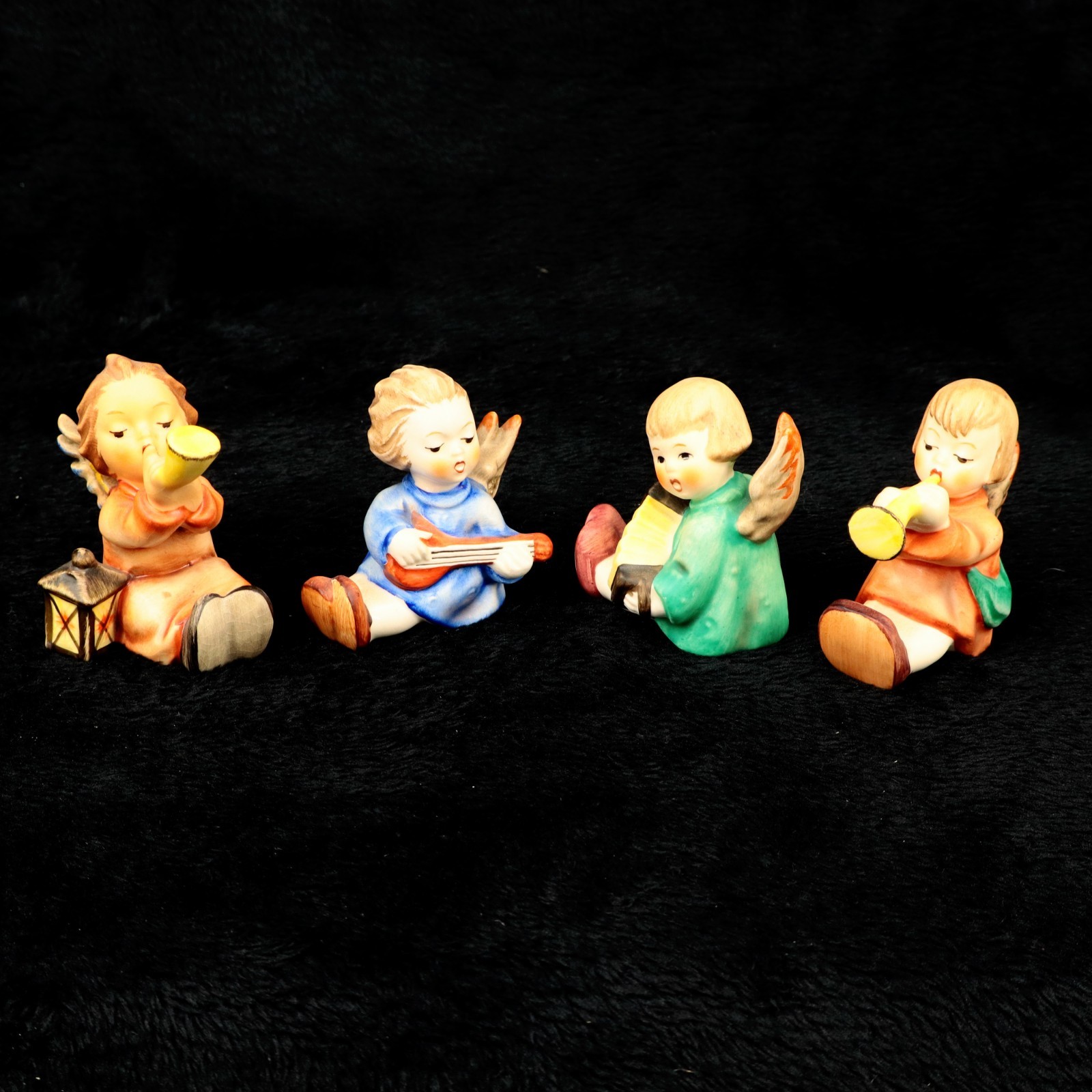 Goebel Hummel Angel Figurine Lot 4pc Music Theme HUM 238A 238B 238C 359