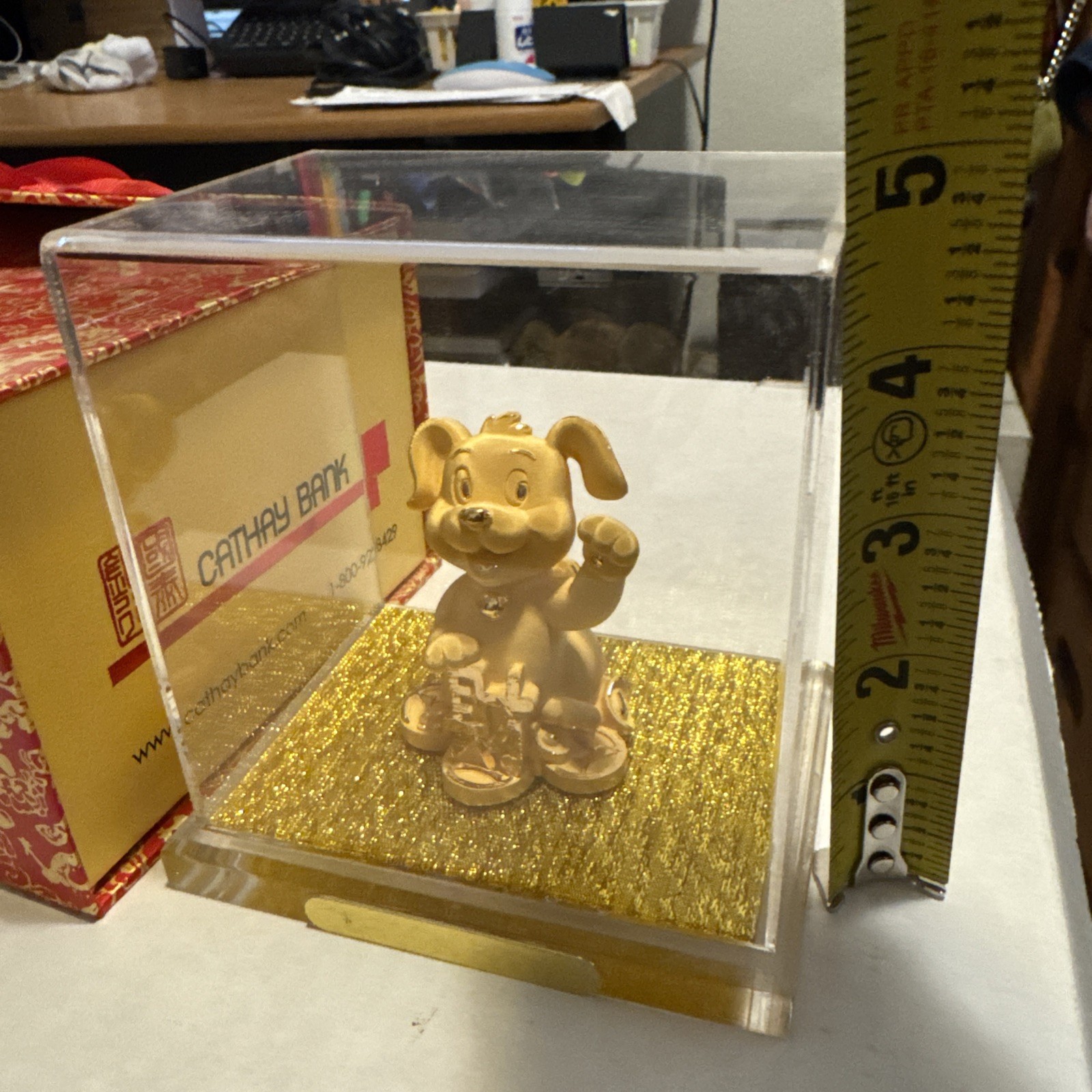 $138 New In Box Gold-Plated Figurine- Cathay bank -1 of 12 animal chinese zodiac $138 New In Box Gold-Plated Figurine- Cathay bank -1 of 12 animal chinese zodiac