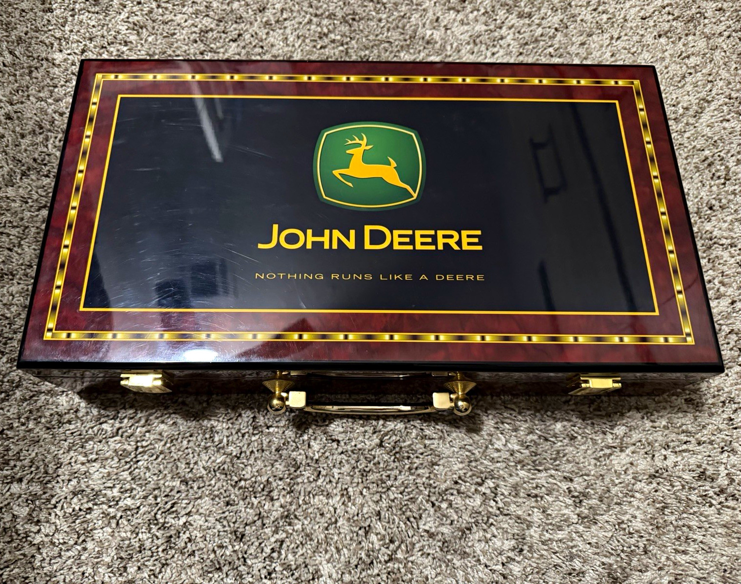 RARE JOHN DEERE PROFESSIONAL POKER CHIPS, DEALER EXCLUSIVE